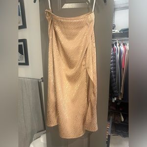 SLIT SKIRT - XS GOLD